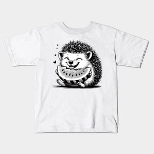 Blissful Hedgehog Delight Kids T-Shirt